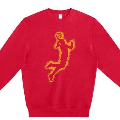 Basketball Player Premium Crewneck Sweatshirt