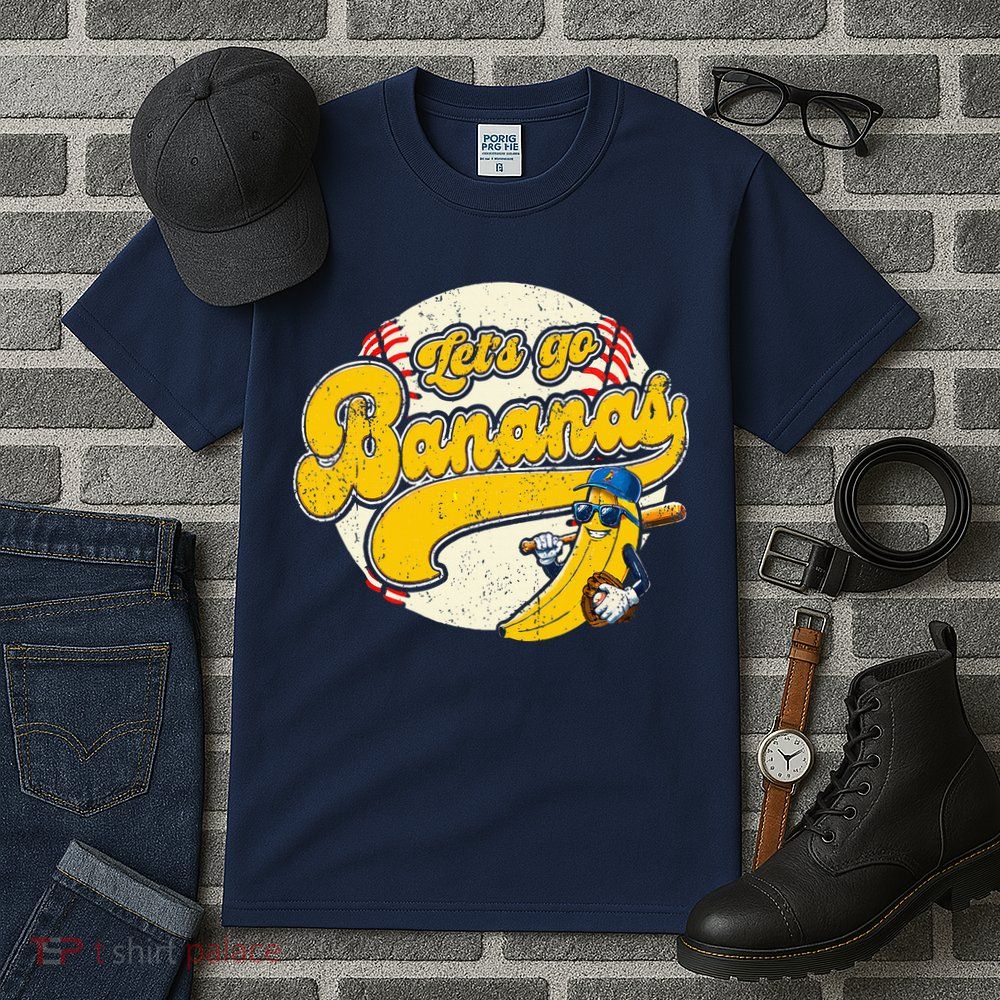 Banana Playing Baseball Team Player Game Day Tall T-Shirt