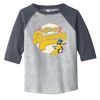 Banana Playing Baseball Team Player Game Day Toddler Fine Jersey T-Shirt