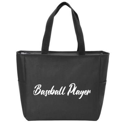 Baseball Player Zip Tote Bag