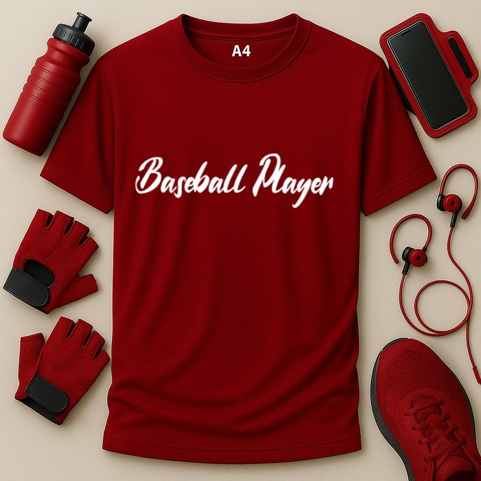 Baseball Player Cooling Performance Crew T-Shirt