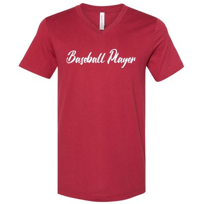 Baseball Player V-Neck T-Shirt