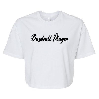 Baseball Player Bella+Canvas Jersey Crop Tee