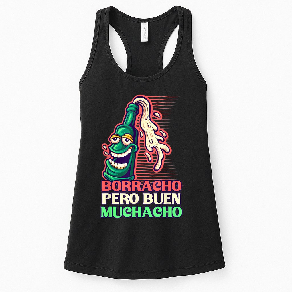 Borracho Pero Buen Muchacho Womens Tank Top