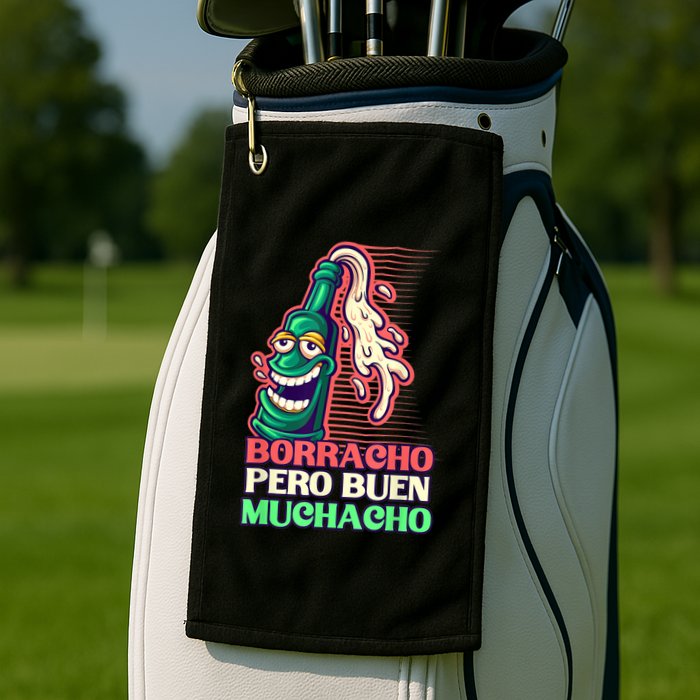 Borracho Pero Buen Muchacho Golf Towel