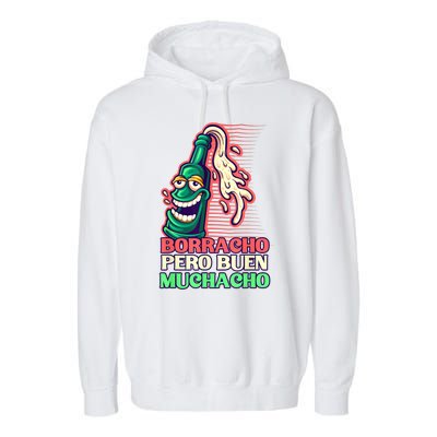 Borracho Pero Buen Muchacho Garment-Dyed Fleece Hoodie