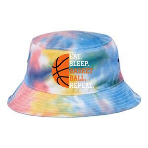 Basketball Player Boy Eat Sleep Basketball Repeat Tie Dye Newport Bucket Hat