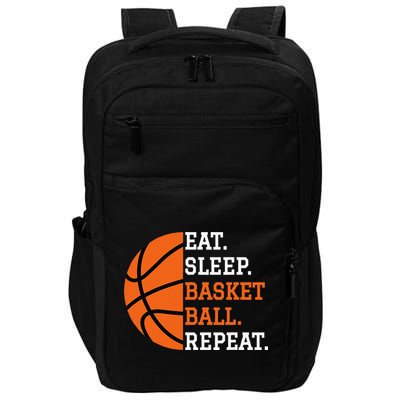 Basketball Player Boy Eat Sleep Basketball Repeat Impact Tech Backpack