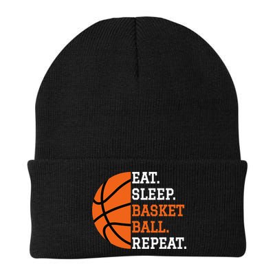 Basketball Player Boy Eat Sleep Basketball Repeat Beanie