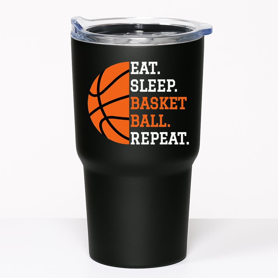 Basketball Player Boy Eat Sleep Basketball Repeat Tumbler