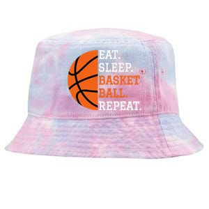 Basketball Player Boy Eat Sleep Basketball Repeat Tie-Dyed Bucket Hat