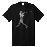 Baseball Player Batter Tall T-Shirt