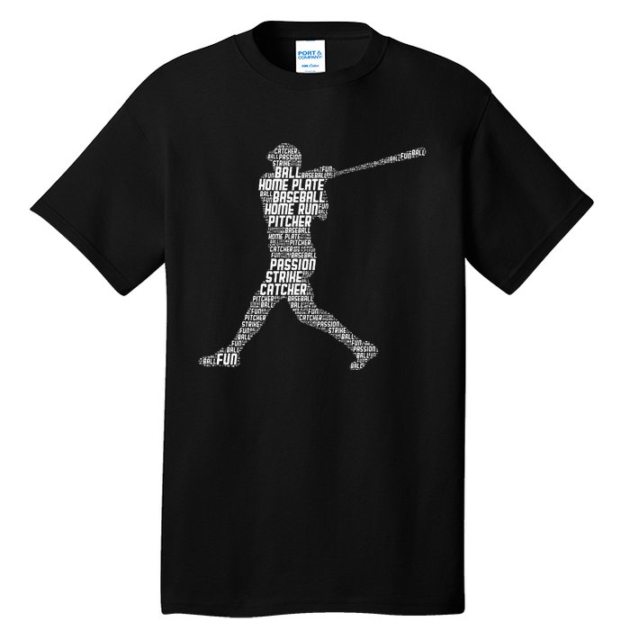 Baseball Player Batter Tall T-Shirt