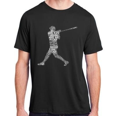 Baseball Player Batter Adult ChromaSoft Performance T-Shirt