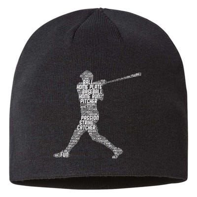 Baseball Player Batter Sustainable Beanie