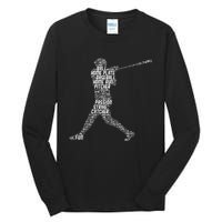 Baseball Player Batter Tall Long Sleeve T-Shirt