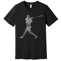 Baseball Player Batter Premium T-Shirt