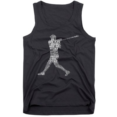 Baseball Player Batter Tank Top