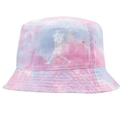 Baseball Player Batter Tie-Dyed Bucket Hat