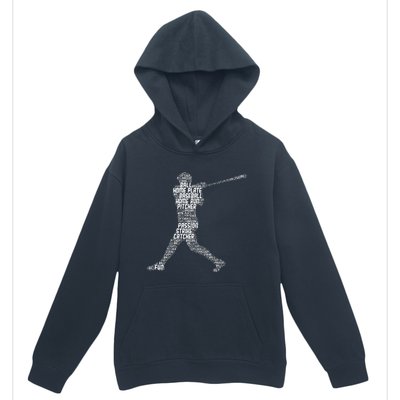 Baseball Player Batter Urban Pullover Hoodie