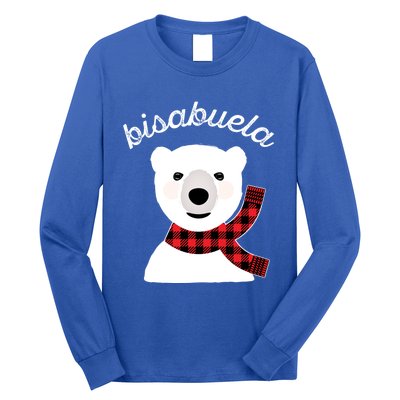 Bisabuela Polar Bear Red Plaid Matching Family Xmas Grandma Gift Long Sleeve Shirt