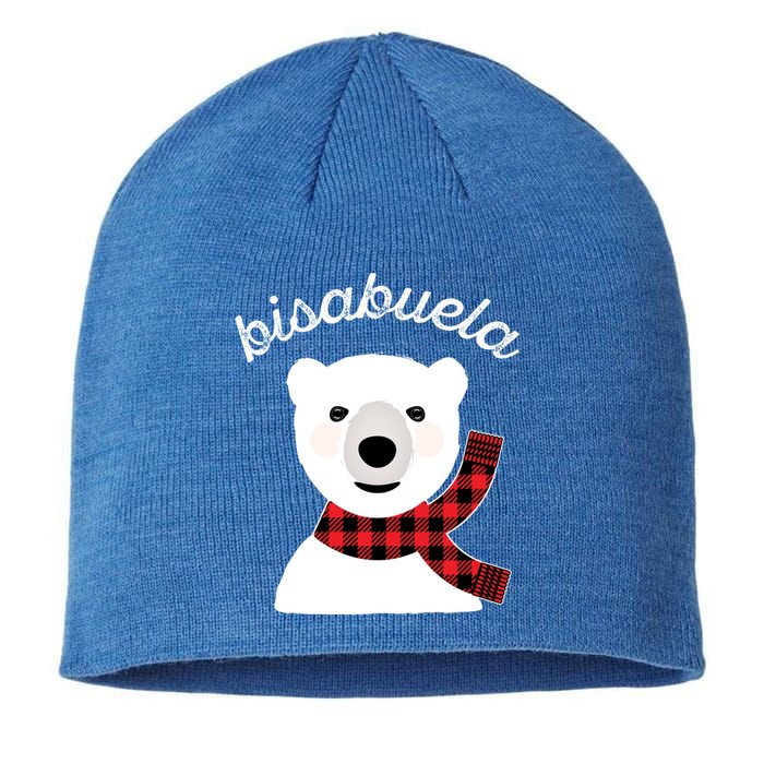 Bisabuela Polar Bear Red Plaid Matching Family Xmas Grandma Gift Sustainable Beanie