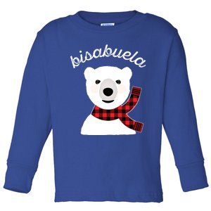 Bisabuela Polar Bear Red Plaid Matching Family Xmas Grandma Gift Toddler Long Sleeve Shirt