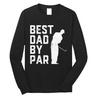 Best Papa By Par Vintage Golfing Father's Day Long Sleeve Shirt