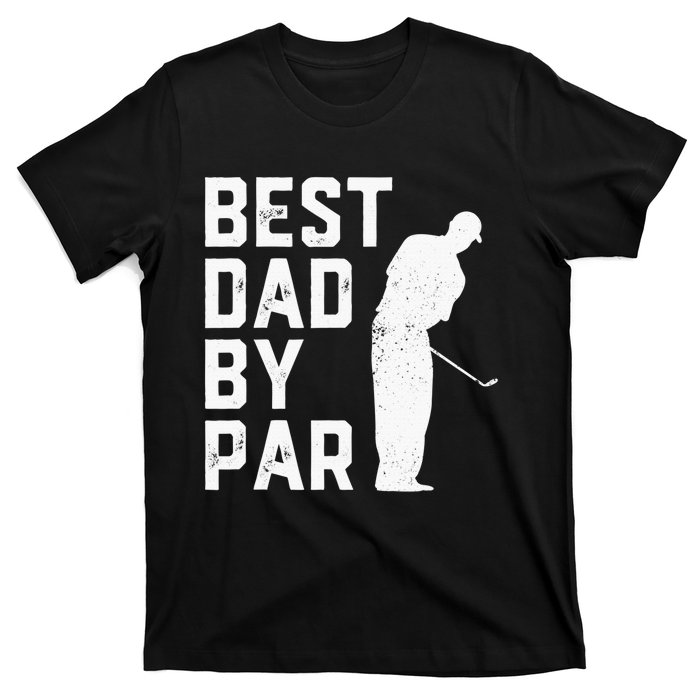 Best Papa By Par Vintage Golfing Father's Day T-Shirt