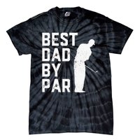 Best Papa By Par Vintage Golfing Father's Day Tie-Dye T-Shirt