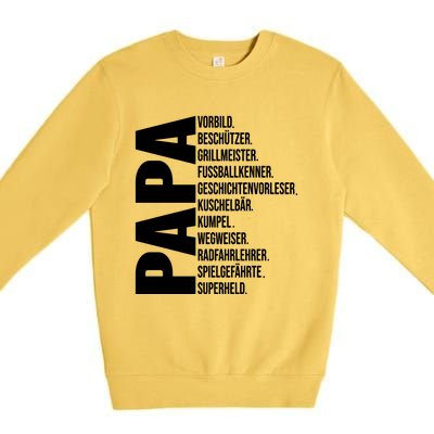 Best Papa Premium Crewneck Sweatshirt