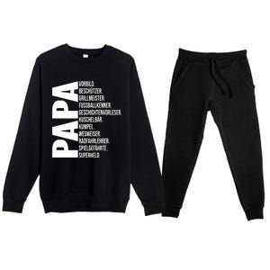 Best Papa Premium Crewneck Sweatsuit Set