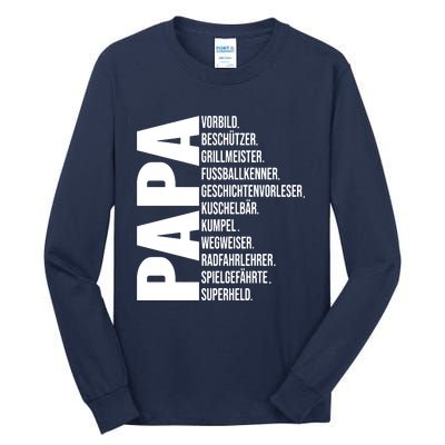 Best Papa Tall Long Sleeve T-Shirt