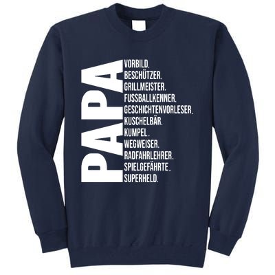 Best Papa Tall Sweatshirt