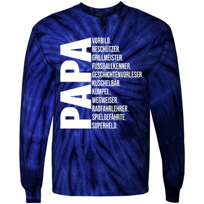 Best Papa Tie-Dye Long Sleeve Shirt