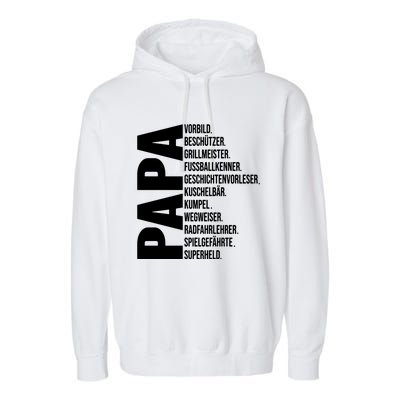 Best Papa Garment-Dyed Fleece Hoodie