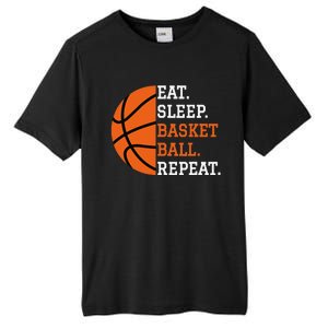 Basketball Player Boy Eat Sleep Basketball Repeat Tall Fusion ChromaSoft Performance T-Shirt