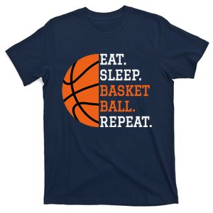 Basketball Player Boy Eat Sleep Basketball Repeat T-Shirt