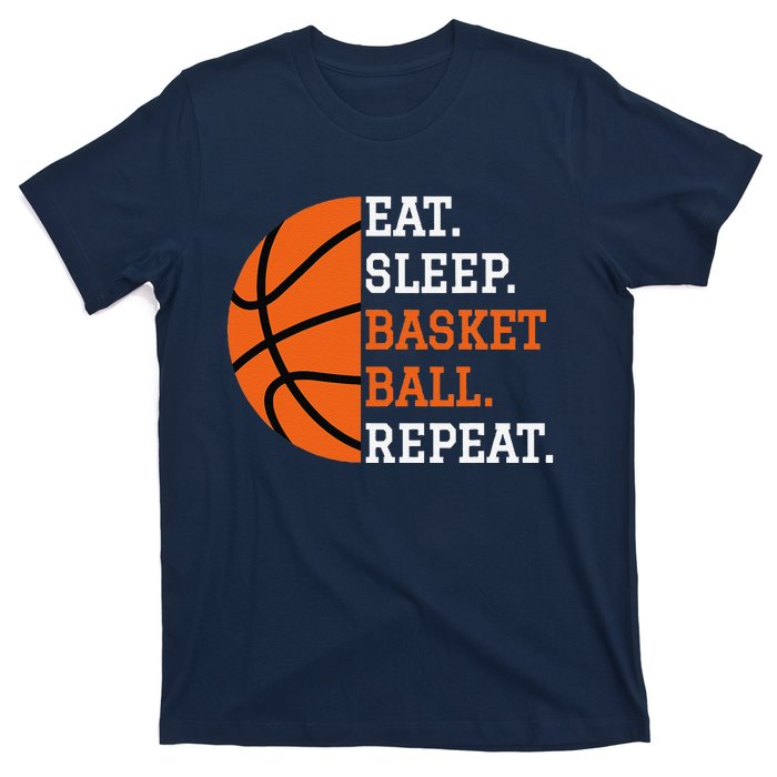 Basketball Player Boy Eat Sleep Basketball Repeat T-Shirt