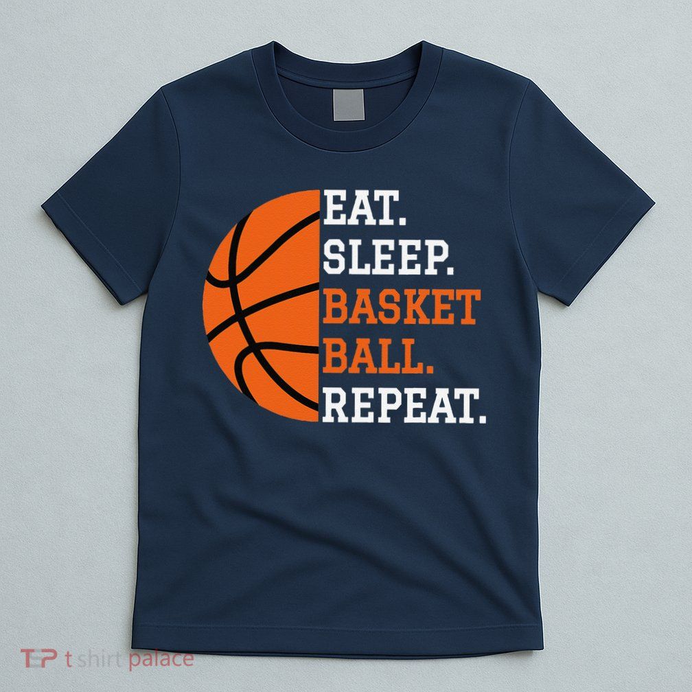 Basketball Player Boy Eat Sleep Basketball Repeat T-Shirt