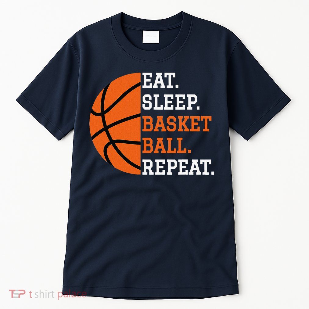 Basketball Player Boy Eat Sleep Basketball Repeat Tall T-Shirt