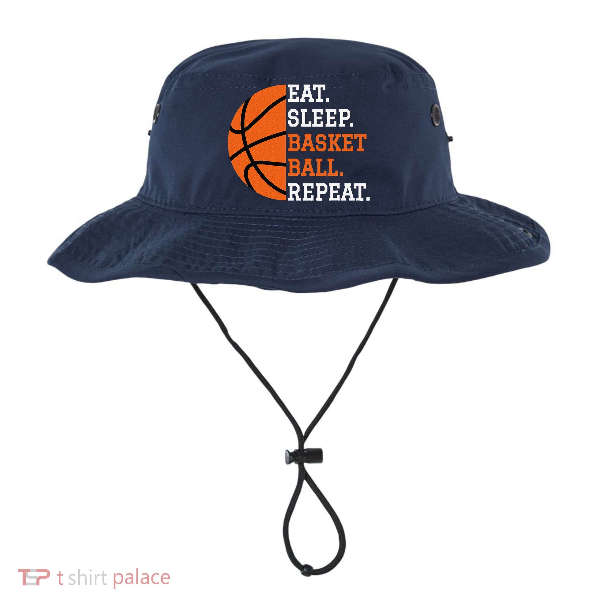 Basketball Player Boy Eat Sleep Basketball Repeat Bucket Hat