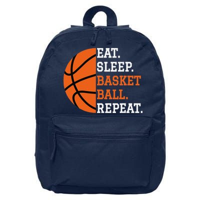 Basketball Player Boy Eat Sleep Basketball Repeat 16 in Basic Backpack