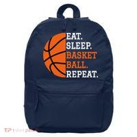 Basketball Player Boy Eat Sleep Basketball Repeat 16 in Basic Backpack