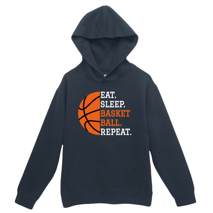 Basketball Player Boy Eat Sleep Basketball Repeat Urban Pullover Hoodie