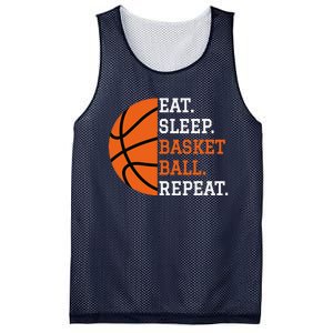 Basketball Player Boy Eat Sleep Basketball Repeat Mesh Reversible Basketball Jersey Tank