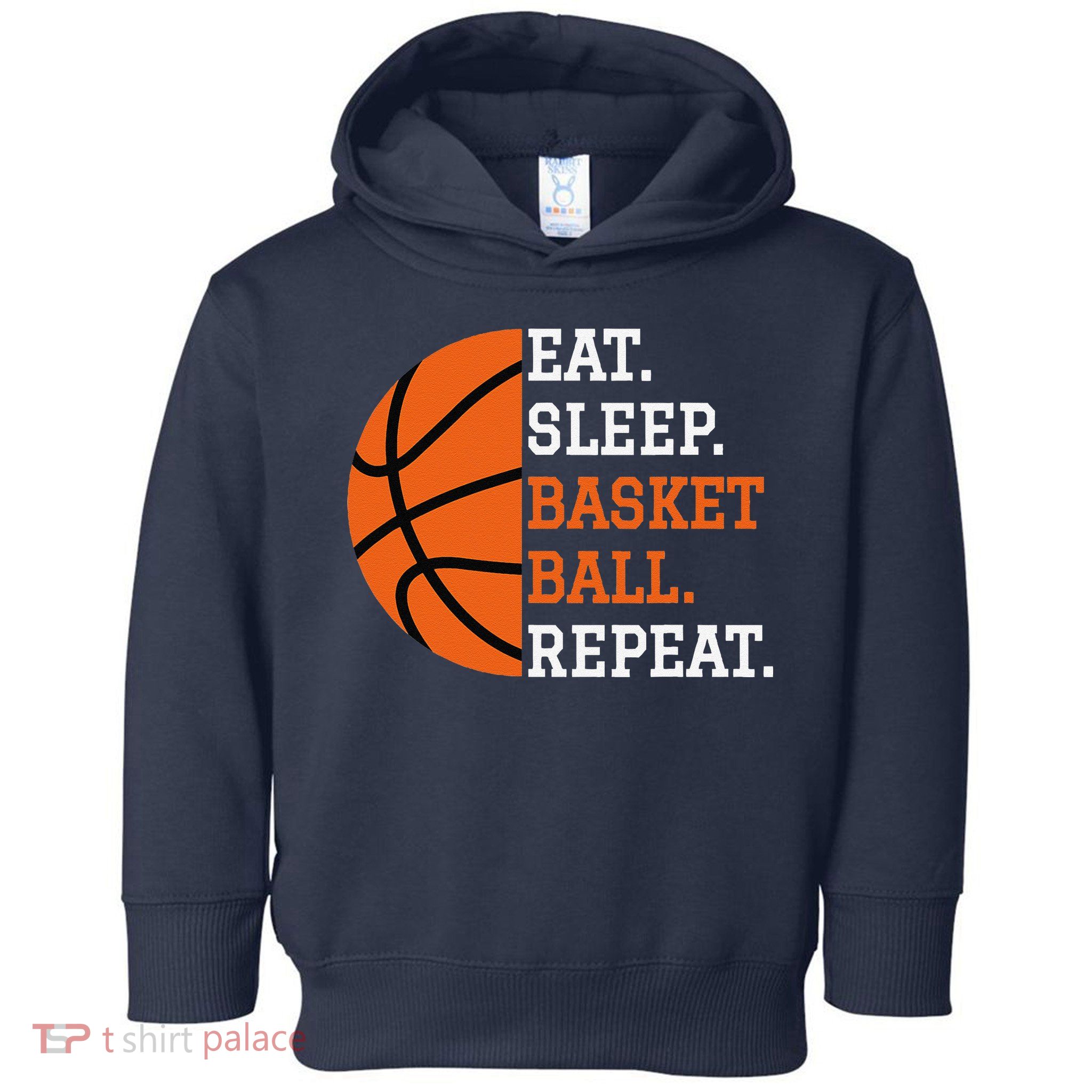 Basketball Player Boy Eat Sleep Basketball Repeat Toddler Hoodie