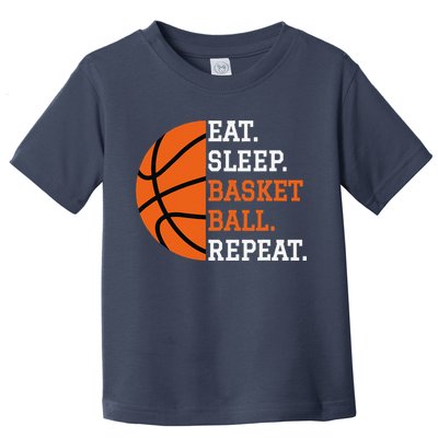 Basketball Player Boy Eat Sleep Basketball Repeat Toddler T-Shirt