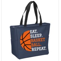 Basketball Player Boy Eat Sleep Basketball Repeat Zip Tote Bag