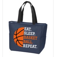 Basketball Player Boy Eat Sleep Basketball Repeat Zip Tote Bag